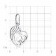 Серебряная подвеска TALANT 50-72-0000-29785