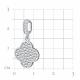 Серебряная подвеска TALANT 50-72-0001-11158 с фианитом