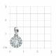 Серебряная подвеска TALANT 50-72-0001-28724 с фианитом