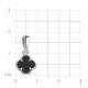 Серебряная подвеска TALANT 50-72-0080-10057 с ониксом