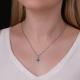 Серебряная подвеска TALANT 50-72-0К01-10185 с фианитом и кварцем