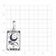 Серебряная подвеска TALANT 50-7Ч-0001-16007 с фианитом и эмалью