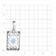 Серебряная подвеска TALANT 50-7Ч-0001-16009 с фианитом и эмалью