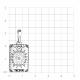 Серебряная подвеска TALANT 50-7Ч-0001-16011 с фианитом и эмалью