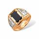 Золотое кольцо Караваевская ювелирная фабрика 51-0034 с ониксом