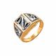 Золотое кольцо Караваевская ювелирная фабрика 51-0036 с ониксом