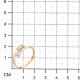 Золотое кольцо Золотые узоры 51-0107 с фианитом и цирконием
