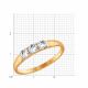 Золотое кольцо Diamant 51-110-00096-1 с фианитом