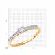 Золотое кольцо Diamant 51-110-00299-1 с фианитом