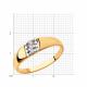 Золотое кольцо Diamant 51-110-00541-1 с фианитом