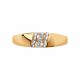 Золотое кольцо Diamant 51-110-00541-1 с фианитом
