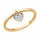 Золотое кольцо SOKOLOV 51-110-00901-1 с фианитом