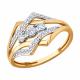 Золотое кольцо Diamant 51-110-00983-1 с фианитом