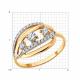 Золотое кольцо Diamant 51-110-01041-1 с фианитом