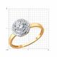 Золотое кольцо Diamant 51-110-01211-1 с фианитом