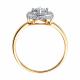 Золотое кольцо Diamant 51-110-01211-1 с фианитом