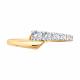 Золотое кольцо Diamant 51-110-01382-1 с фианитом