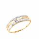 Золотое кольцо Diamant 51-110-01387-1 с фианитом