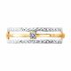Золотое кольцо Diamant 51-110-01387-1 с фианитом