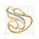 Золотое кольцо Diamant 51-110-01872-1 с фианитом