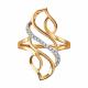 Золотое кольцо Diamant 51-110-02366-1 с фианитом