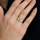 Золотое кольцо Diamant 51-110-02402-1 с фианитом