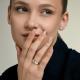 Золотое кольцо Diamant 51-110-02402-1 с фианитом