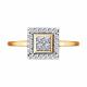 Золотое кольцо Diamant 51-110-02427-1 с фианитом
