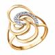 Золотое кольцо Diamant 51-110-02660-1 с фианитом