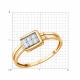 Золотое кольцо Diamant 51-110-02661-1 с фианитом
