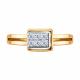 Золотое кольцо Diamant 51-110-02661-1 с фианитом