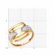 Золотое кольцо Diamant 51-110-02667-1 с фианитом