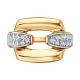 Золотое кольцо Diamant 51-110-02667-1 с фианитом