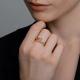 Золотое кольцо Diamant 51-110-02821-1 с фианитом