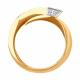 Золотое кольцо Diamant 51-110-02821-1 с фианитом