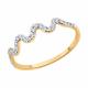 Золотое кольцо Diamant 51-110-02889-1 с фианитом