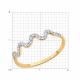 Золотое кольцо Diamant 51-110-02889-1 с фианитом