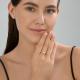 Золотое кольцо Diamant 51-110-02933-1 с фианитом