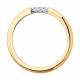 Золотое кольцо Diamant 51-110-02946-1 с фианитом