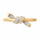Золотое кольцо Diamant 51-110-02971-1 с фианитом