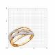 Золотое кольцо Diamant 51-110-03010-1 с фианитом