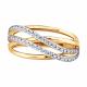 Золотое кольцо Diamant 51-110-03010-1 с фианитом