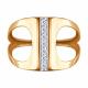 Золотое кольцо Diamant 51-110-03134-1 с фианитом