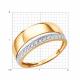 Золотое кольцо Diamant 51-110-03138-1 с фианитом