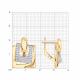 Золотые серьги Diamant 51-120-00906-1 с фианитом