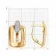 Золотые серьги Diamant 51-120-00907-1 с фианитом