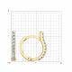Золотые серьги Diamant 51-120-00915-1 с фианитом
