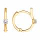 Золотые серьги Diamant 51-120-00934-1 с фианитом