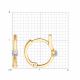 Золотые серьги Diamant 51-120-00934-1 с фианитом