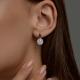 Золотые серьги Diamant 51-120-01211-1 с фианитом